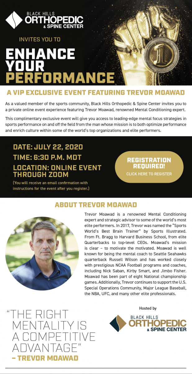Mental Conditioning Event Black Hills Orthopedic &amp; Spine