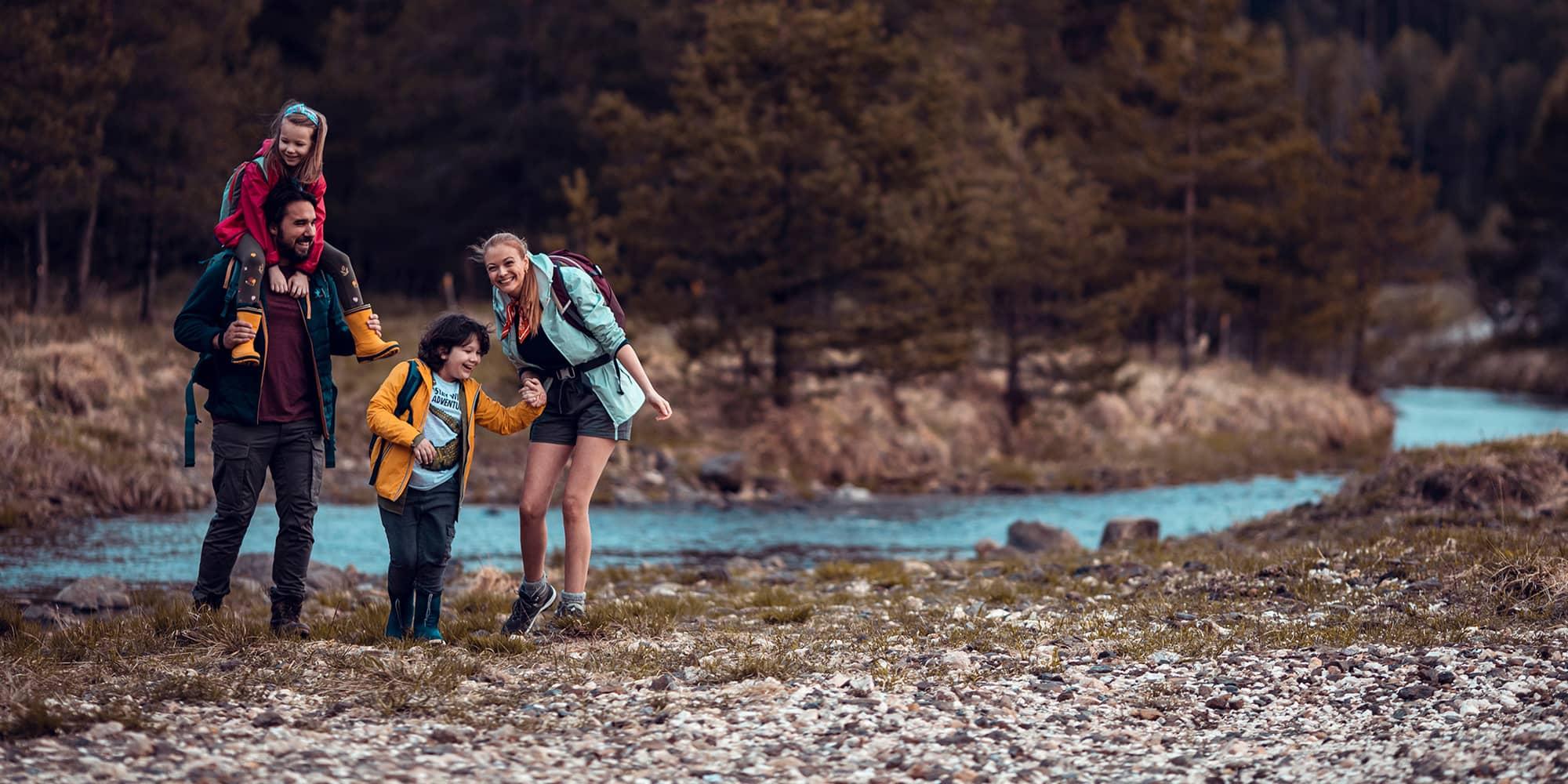 Photo: Family hiking